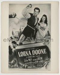 8a576 LORNA DOONE 8x10.25 still 1951 great images of Richard Greene & Barbara Hale for the 1sheet!