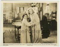 8a600 MAID OF SALEM 8x10.25 still 1937 scared Bonita Granville & Virginia Weidler in nightgowns!