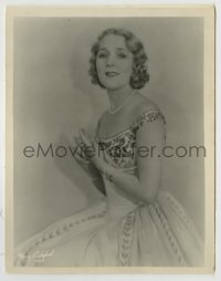 8a617 MARY PICKFORD 8x10 key book still 1930s portrait of America's Sweetheart in cool dress!