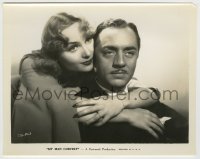 8a660 MY MAN GODFREY 8x10 still 1936 best romantic portrait of William Powell & Carole Lombard!
