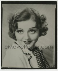 8a665 NANCY CARROLL deluxe 8.25x10 still 1930s great head & shoulders close up of the adorable star!