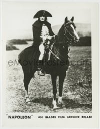 8a667 NAPOLEON 8x10.5 still R1981 Albert Dieudonne as Napoleon Bonaparte on horse, Abel Gance!