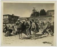 8a669 NAUGHTY BABY deluxe 8x10 still 1928 Andy Devine, Benny Rubin & George E. Stone at the beach!