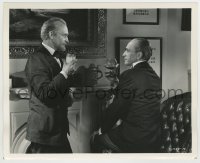 8a673 NAZI AGENT deluxe 8x10 still 1942 cool image of Conrad Veidt in a dual role toasting himself!