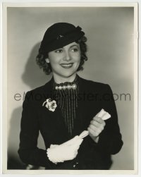 8a693 OLIVIA DE HAVILLAND 8x10.25 still 1935 smiling close up with one glove removed by Welbourne!