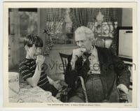 8a694 ON BORROWED TIME 8x10.25 still 1939 Lionel Barrymore & young Bobs Watson share a snack!