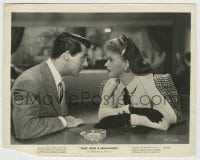 8a696 ONCE UPON A HONEYMOON 8x10.25 still 1942 great profile c/u of Cary Grant & Ginger Rogers!