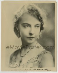 8a697 ONE ROMANTIC NIGHT 8x10.25 still 1930 head & shoulders portrait of Lillian Gish by Chidnoff!