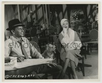 8a703 PAL JOEY 8.25x10 still 1957 Frank Sinatra w/dog Snuffy & sexy Rita Hayworth by Cronenweth!