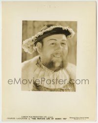 8a723 PRIVATE LIFE OF HENRY VIII 8x10.25 still 1933 great c/u of Charles Laughton in full costume!