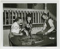 8a758 RIVER LADY candid 8x10 still 1948 Yvonne De Carlo, Duryea & director Sherman by roulette table!