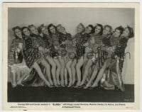 8a774 RUMBA 8x10.25 still 1935 wonderful posed image of 12 sexy chorus girls showing their legs!
