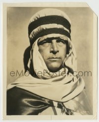 8a804 SILENT LOVER 8x10 still 1926 head & shoulders portrait of Milton Sills in Arabian disguise!