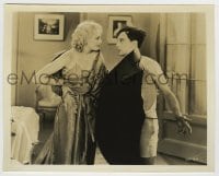 8a824 SPEAK EASILY 8x10 still 1932 sexy Thelma Todd in lingerie & Buster Keaton in his underwear!