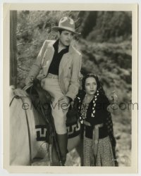 8a830 SQUAW MAN 8x10.25 still 1931 Cecil B. DeMille, close up of Lupe Velez warning Warner Baxter!