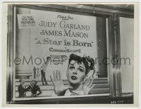 8a835 STAR IS BORN 7.75x10.25 still 1954 Judy Garland, cool theater display for the New York premiere!