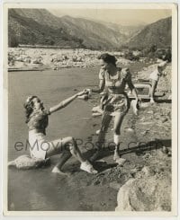 8a851 SUSAN PETERS/LUCIA CARROLL 8.25x10 still 1942 playing by California river by Longworth!