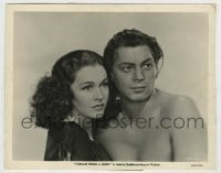 8a856 TARZAN FINDS A SON 8x10 still 1939 best portrait of Johnny Weissmuller & Maureen O'Sullivan!