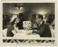 8a878 THREE LOVES HAS NANCY 8x10.25 still 1938 Janet Gaynor & Robert Montgomery in restaurant!