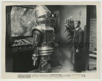 8a895 TOBOR THE GREAT 8x10.25 still 1954 great image of Charles Drake & man-made funky robot!