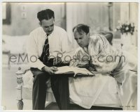 8a898 TOPPER TAKES A TRIP candid 7.75x9.5 still 1939 Roland Young goes over dialog with director!