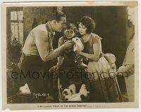 8a904 TRAIL OF THE HORSE THIEVES 8x10 still 1929 Tom Tyler & Betty Amann with their son & puppies!