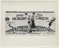8a914 TWO GUYS FROM TEXAS 8.25x10 still 1948 Morgan, Carson, Malone & Edwards on the 24-sheet!