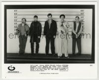 8a924 USUAL SUSPECTS 8x10 still 1995 Kevin Spacey, Baldwin, Byrne, Del Toro & Pollak in lineup!