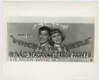 8a936 VOICE OF THE TURTLE 8.25x10 still 1948 Ronald Reagan & Eleanor Parker on the 24-sheet!