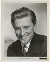 8a939 WALLS OF JERICHO 8x10.25 still 1948 smiling portrait of young Kirk Douglas in tie & jacket!