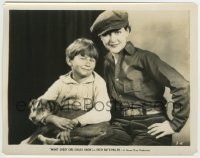 8a949 WHAT EVERY GIRL SHOULD KNOW 8x10 still 1927 Patsy Ruth Miller in boy's clothes w/McBan & dog!