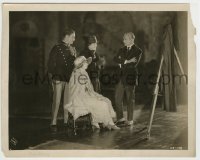 8a955 WHITE SISTER 8x10.25 still 1923 Lillian Gish & fiance soldier Ronald Colman with two others!