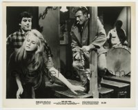 8a960 WILD FOR KICKS 8x10 still 1961 c/u of sexy blonde Gillian Hills with two bad teen boys!