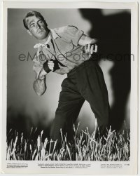 8a961 WILD HARVEST 8x10.25 still 1947 great portrait of Alan Ladd posed in a fighting stance!