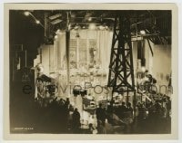 8a963 WILD ORCHIDS candid 8x10.25 still 1929 cool far shot of crew filming elaborate palace scene!