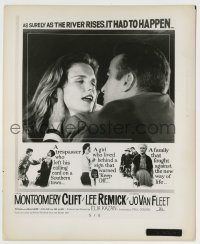 8a964 WILD RIVER 8.25x10 still 1960 Elia Kazan, Montgomery Clift, Lee Remick, cool newspaper ad!