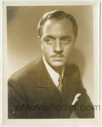 8a966 WILLIAM POWELL 8x10 still 1930s great head & shoulders portrait wearing suit & tie!