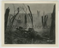 8a968 WINGS 8x10 still 1927 soldiers on ground in graveyard-like battlefield by Otto Dyar!