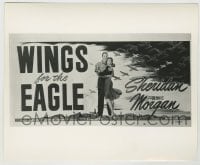8a972 WINGS FOR THE EAGLE 8.25x10 still 1942 art of Ann Sheridan & Dennis Morgan on the 24-sheet!