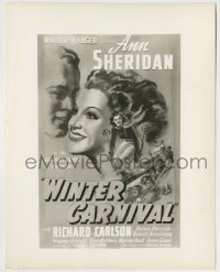 8a975 WINTER CARNIVAL 8x10.25 still 1939 incredible art of sexy Ann Sheridan used on the 1-sheet!