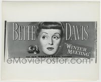 8a976 WINTER MEETING 8.25x10 still 1948 great artwork of Bette Davis used on the 24-sheet!