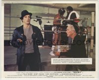 8a028 ROCKY color English FOH LC 1976 boxer Sylvester Stallone with trainer Burgess Meredith!