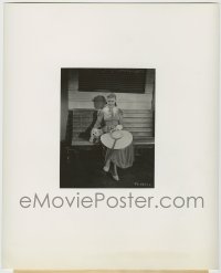 8a840 STORY OF VERNON & IRENE CASTLE 8.25x10 still 1939 Ginger Rogers on bench with dog by Miehle!