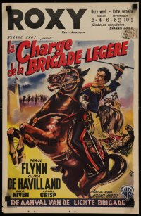 8b148 CHARGE OF THE LIGHT BRIGADE Belgian R1950s Errol Flynn, Olivia De Havilland, Michael Curtiz