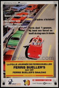 8b154 FERRIS BUELLER'S DAY OFF Belgian 1986 c/u of Matthew Broderick in John Hughes teen classic!