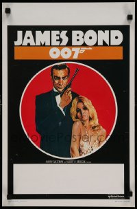 8b155 JAMES BOND 007 FILM FESTIVAL Belgian 1975 great art of Sean Connery w/ gun & sexy lady!