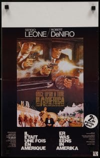 8b169 ONCE UPON A TIME IN AMERICA part 2 Belgian 1984 De Niro, Woods, Leone, different art by Tom Jung!