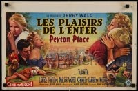 8b170 PEYTON PLACE Belgian 1958 Lana Turner, from the novel by Grace Metalious, different art!