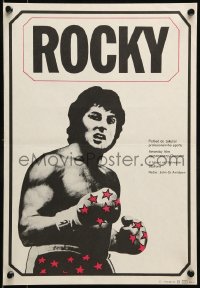 8b341 ROCKY Czech 12x17 1980 different Jan Antonin Pacak art of Sylvester Stallone, boxing classic