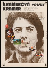 8b297 KRAMER VS. KRAMER Czech 23x32 1981 different Grygar artwork of Dustin Hoffman!